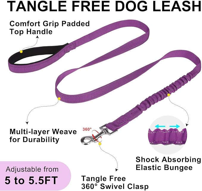 BEAUTYZOO Small Dog Harness and Leash Set, No Pull Step in Puppy Vest | Breathable Mesh with Handle, Reflective, Adjustable No Choke Escape Proof, Lightweight, Easy Control for Walking, Purple S - Image 8