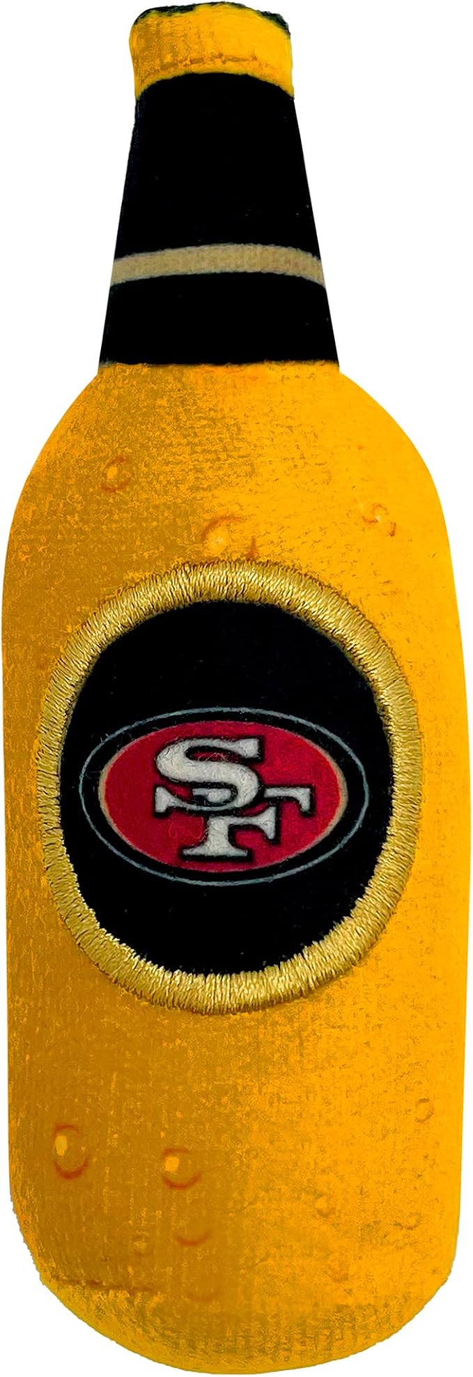 BEST PLUSH CAT TOY NFL SAN FRANCISCO 49ERS Complete Set of 3 piece Cat Toys filled with Fresh Catnip. Includes: 1 Helmet Cat Toy, 1 Football Cat Toy with Feathers & 1 Beer Bottle. Beautiful Team LOGOS - Image 5