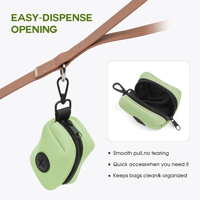 Wolfone Dog Waste Bag Holder, Leash Poop Bag Dispenser with Secure Clip | Secure Clip Design Durable & Odor-Free Universal Bag Fit Lightweight & Portable Stylish Color Options - Image 6