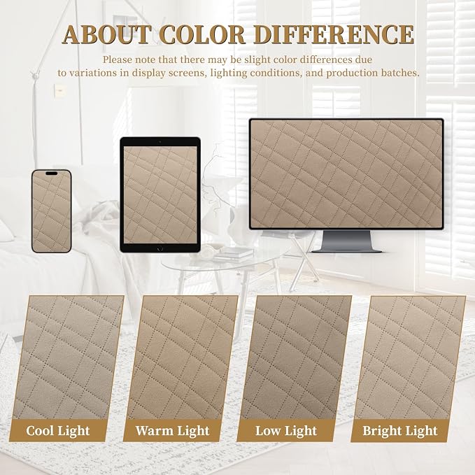 Velvet 100% Waterproof Loveseat Covers Washable Love Seat Couch Covers for 2 Cushion Couch Sofa Pet Friendly Sofa Slipcovers for Dogs Furniture Protector with Pockets (Medium, Light Khaki) - Image 9