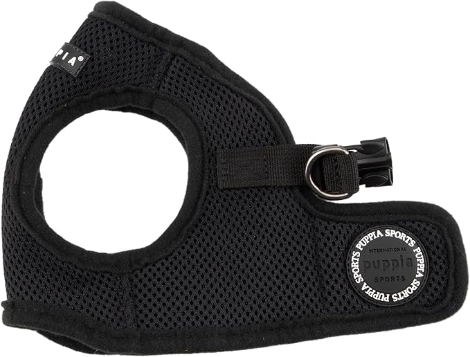 Puppia Soft Vest Dog Harness - Black - Medium by PUPPIA