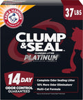 ARM & HAMMER Clump & Seal Platinum Clumping Cat Litter, Online Only, 37 Lbs | Clumping Litter, Rock-Hard Clumps, Baking Soda Odor Eliminators, 14-Day Odor Control by ARMHAMMER