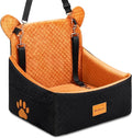 Dog Car Seats for Small/Medium Dogs up to 33lbs(Brown Black). | Car Seat for Dogs, Waterproof Washable, 2 Safety Belts, Non-Slip Base, Storage Pocket, Car Front/Rear Travel, Outdoor Dog Bed by Unknown