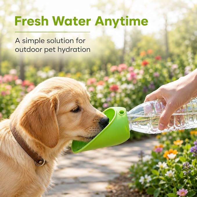 4 PC Water Bottle Attachment for Dogs, Dog Drinking Bottle, Outdoor Pet Water Dispenser for Walking Hiking Travel, Compact Storage Solution for Pet Owners - Image 5