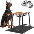 Elevated Dog Bowls for Large Dogs, Extra Large Breed, with Spill Proof Mat, Two 3000ML(13CUPS) Food & Water Bowls, Stable Raised Bowl, 18.1" Tall Dog Bowl Stand for XX Large Dogs by TIDANT