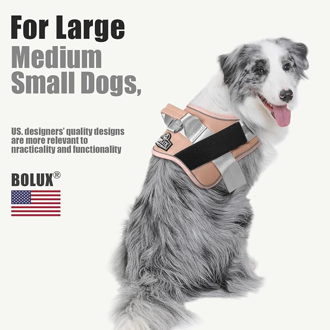 Dog Harness, No-Pull Reflective Dog Vest, Breathable Adjustable Pet Harness with Handle for Outdoor Walking - No More Pulling, Tugging or Choking - Image 5