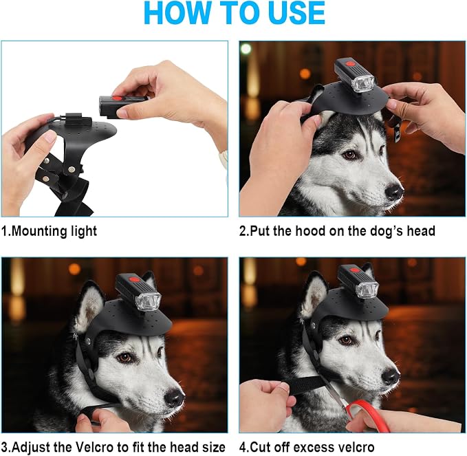 LED Dog Collar Light for Small and Medium Sized Dogs, 3 Light Modes, USB Rechargeable, Night Walking Safety Accessory - Image 4