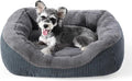 Small Dog Bed for Small Dogs, Cat Beds for Indoor Cats Washable, Orthopedic Dog Bed, Warming Soft Calming Sleeping Puppy Bed Durable Pet Bed with Anti-Slip Bottom S(20"x19"x6") by INVENHO