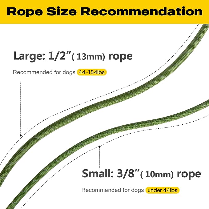 Fida Durable Slip Lead Dog Leash, 6 FT x 3/8" Dog Training Leash, Green | For Small Dogs and Puppies, Comfort Heavy Duty Rope Slip Leash, Highly Reflective for Night Safety, No Pull Pet Loop Leash - Image 8