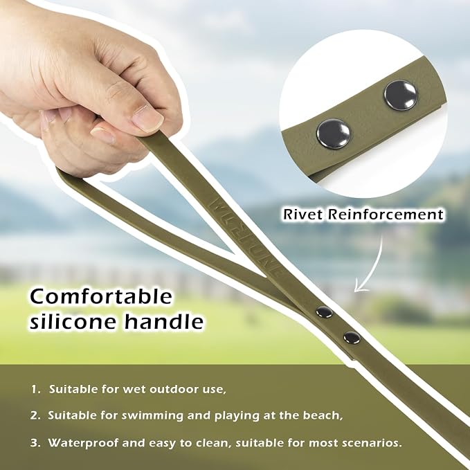 Wolfone Waterproof Dog Leash 17FT Long Line Recall Training Leash | Durable Dog Leash PVC coated waterproof surface resists dirt and odors strong nylon core for training walking and hiking - Image 4