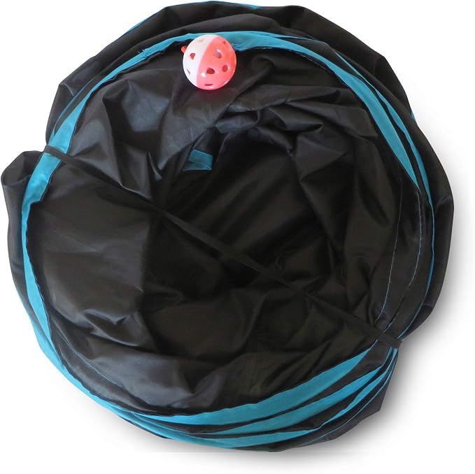 Premium 3 Way Cat Tunnel. Extra Large 12 Inch Diameter and Extra Long. A Big Collapsible Play Toy. Wide Pet Tunnel Tube for Other Pets Too! - Image 6