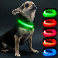 Visinite Light Up Dog Collars for Small Dogs,LED Dog Collar Light Rechargeable,Fully Adjustable Lighted Dog Collar,Glow in The Dark Dog Collars with Dog Lights for Night Walking,Green by Visinite