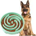JASGOOD Slow Feeder Dogs Bowl for Medium Dogs,Anti-Gulping Pet Slower Food Feeding Bowls Stop Bloat,Preventing Choking Healthy Design Dogs Bowl, O-Pea Green by JASGOOD