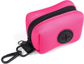 Wolfone dog poop bag holder Dispenser 360° rotating clamp Peacock Pink | Secure Clip Design Durable & Odor-Free Universal Bag Fit Lightweight & Portable Stylish Color Options by Wolfonepetsupplies