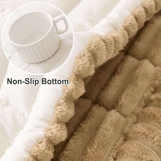 hyha Couch Cover for Dogs, Washable Non Slip Plush Flannel Sofa Protector | Thick Flannel, Anti-Slip Backing, Pet Hair & Scratch Protection, Fits Sofa & Loveseat (35.4" x 88") - Image 6