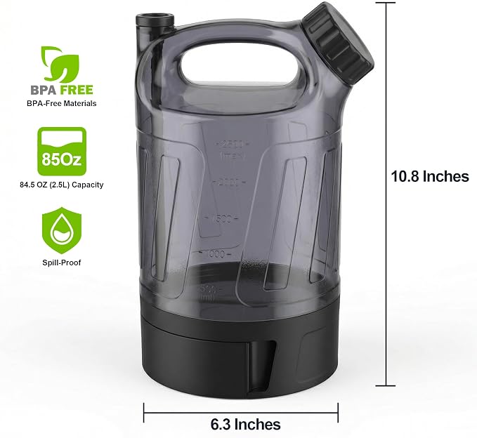 Portable Dog Travel Water Bottle 84 oz, Dog Camping Hiking Walking Beach Park Outdoor Essentials, Large Dog Water Bottle Bowl Dispenser, Leak Proof Pet Water Bottle for Dogs, - Image 7