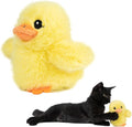 Best Pet Supplies Catify Interactive Flapping Cat Toy - Duckling, Yellow | Catnip Infused, Motion Activated Wings, Realistic chirps, Soft, Rechargeable, For Indoor Kittens & Cats, Independent Play by BestPetSuppliesLLC