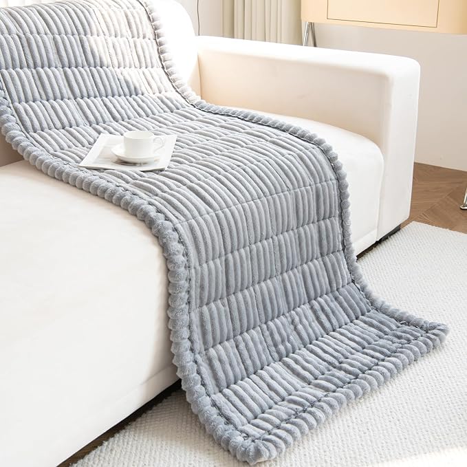 Pet Couch Covers Protector for Dogs Sofa Slipcovers Washable Cushion Cover | Non slip,scratch-proof furniture protector fits I-shape armchair,loveseat,recliner,sectional sofa pads(grey,27in*83in) - Image 5