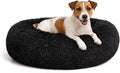 MIXJOY Orthopedic Dog Bed Comfortable Donut Cuddler Round Pet Beds Ultra Soft Washable Dog and Cat Cushion (20''/23''/30'') (27'', Black) by MIXJOY