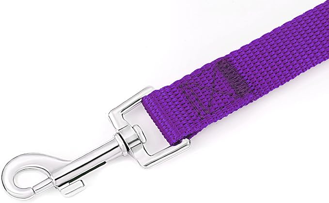 AmaGood Dog/Puppy Obedience Recall Training Long Dog Leash- 20 feet 30 feet 50 feet 15 feet Long Leash for Dogs Training,Recall,Play,Safety,Camping (Purple, 20 Foot (Pack of 1)) - Image 2