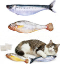 Realistic Floppy Fish Cat Toy with Catnip Toys for Cats Interactive Cat Toys for All Breeds Tap-Activated 3 Flapping Mode Sardine/Yellow Croaker,7.1 Inches,with Catnip,Rechargeable by Unknown