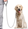 Premium Chain Heavy Duty Dog Leash, 4 ft. x 5.0 mm | Padded Handle for Large & Medium Size Dogs by CtopoGo