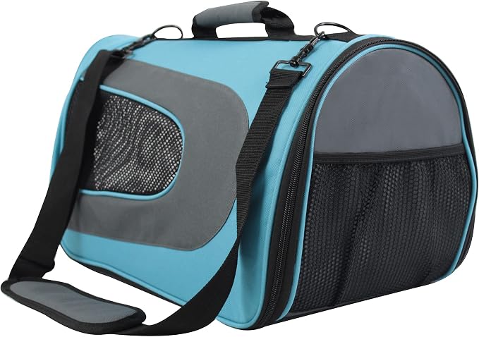 EliteField Deluxe Soft Pet Carrier for Cats and Dogs (3-Year Warranty) | Airline Approved, Waterproof, Plush Bed, Built-In Leash, Adjustable Shoulder Strap, Foldable - Image 2