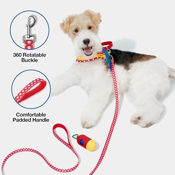 VETRESKA Dog Harness for Medium Large Dogs, Easy Walk Harness Set (Red, M) | No Pull Dog Vest Harness for Walking and Training, Adjustable, Take Control & Anti-Twist Pet Lead Combo - Image 2