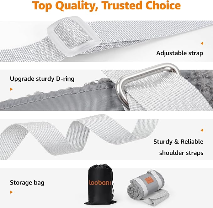 LOOBANI Dog Sling for Extra Large Dogs Hind Leg Support Weak Rear Leg Aid | Walking & Stair Assistance, Senior Dog Mobility, Padded Comfort, Adjustable Fit, Lightweight Nylon, Soft Plush Lining - Image 6