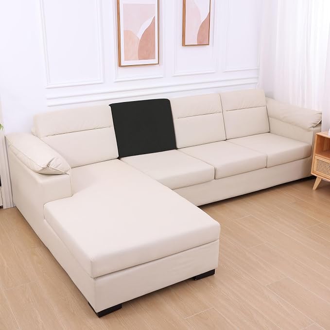 hyha Individual Couch Cushion Covers, Sofa Seat Cushion Covers Washable | Stretch Dog Couch Cover, Elastic Bottom, Anti-Slip Protector, Ideal For Pets & Kids, Durable Sofa Slipcover, Back Cover M - Image 7