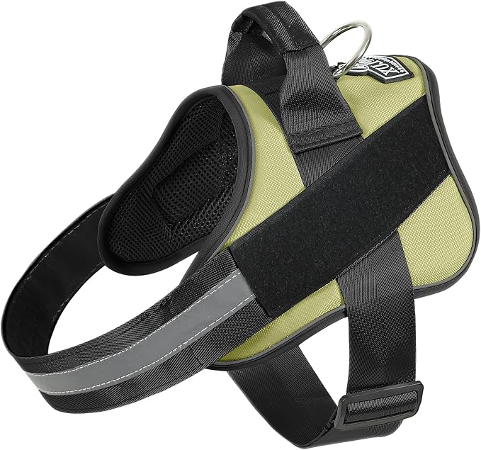 Dog Harness, No-Pull Reflective Dog Vest, Breathable Adjustable Pet Harness with Handle for Outdoor Walking - No More Pulling, Tugging or Choking by Bolux