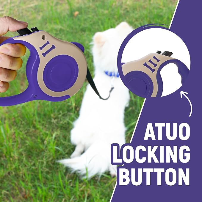 Retractable Dog Leash Automatic Telescopic Tractor Dog Tape | Pet Tape 10/16 FT Durable and Convenient, with Non-Slip Handle, Suitable for Small and Medium-Sized Dogs - Image 4