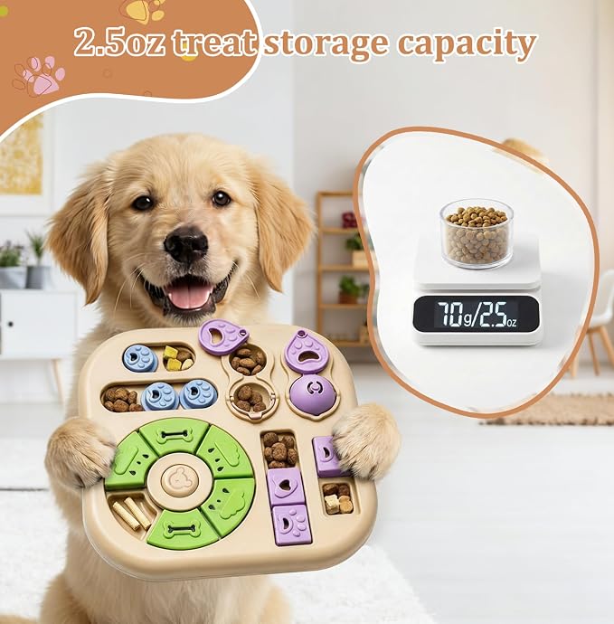 Interactive Dog Puzzle Toys for Smart Dogs - Mental Stimulation Puzzle Toys for Small & Medium Dogs, Treat Dispensing Dog Enrichment Toys for Beginner Dogs - Image 4