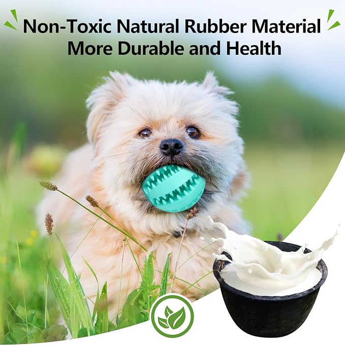 Treat-Dispensing Dog Toys: Durable Rubber Puppy Toys for Boredom - Dog Treat Balls for Small & Medium Breed Indoor Play (2pack) - Image 7