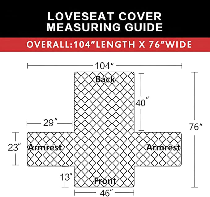 Easy-Going Reversible Couch Cover, 2 Cushion Sofa, Loveseat, Orange/Black | Machine Washable Slipcover For Dogs, Water Resistant Furniture Mat For Living Room, Non-Slip Sofa Cover, Pet Friendly - Image 6