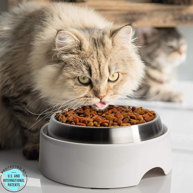 CatGuru Food Table for Cat Bowls, Elevated Feeding Station for Cat Food Bowl, Raised Stand for Pet Food and Water Bowls, Pet Feeder for Indoor Cats, Stress Free Stand for Pet Dishes (Marshnallow) - Image 5