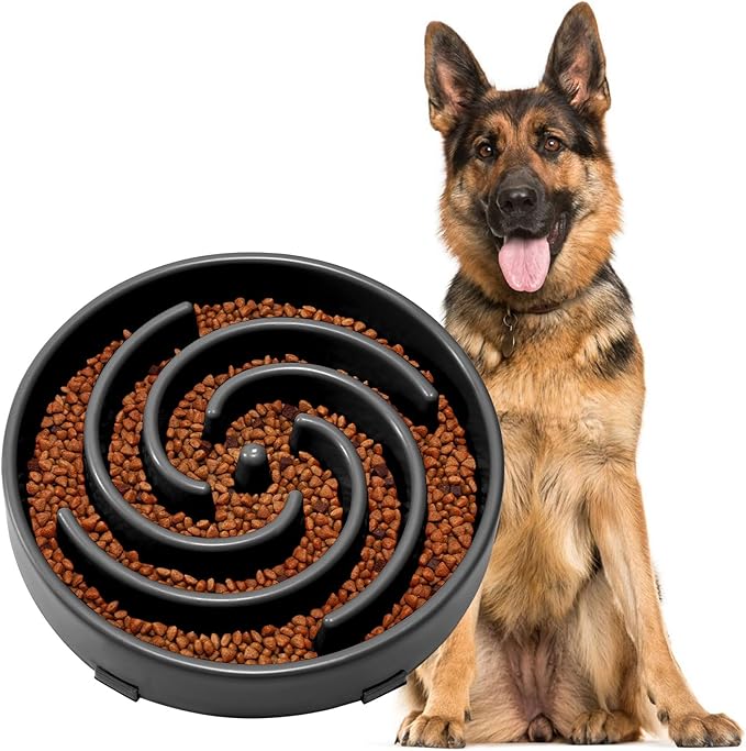 JASGOOD Slow Feeder Bowl for Large Dogs, Anti-Gulping, Prevents Bloat & Choking by JASGOOD