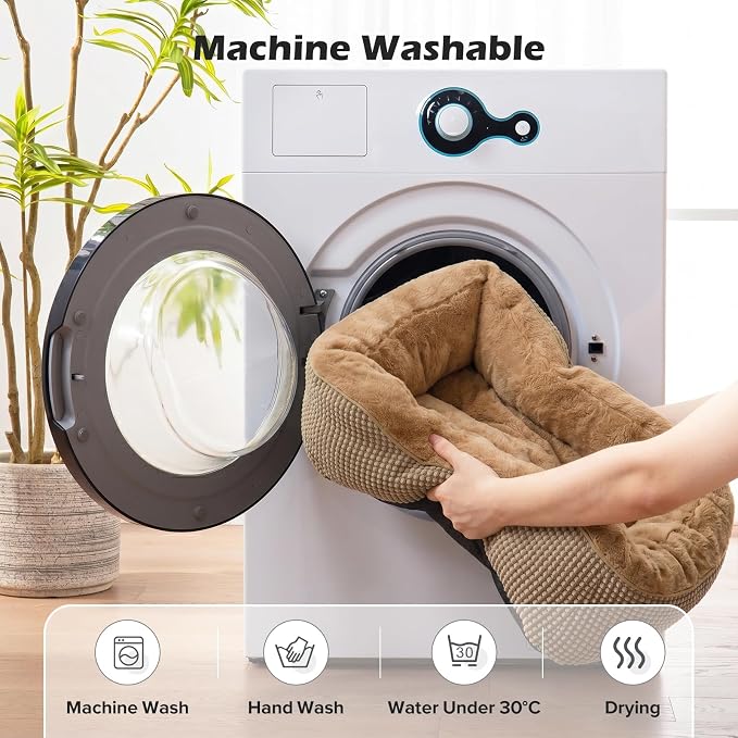 Large Dog Bed, Washable Orthopedic Warming Soft Sleeping Durable with Anti-Slip Bottom - Image 6