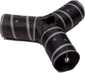 Cat Tunnel - Collapsible 3 Way Play Toy - Tube Fun for Rabbits, Kittens, and Dogs - Black/Grey by Unknown