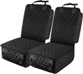 PETICON Waterproof Front Seat Car Cover 2 Pack, Full Protection | Dog Car Seat Cover with Side Flaps, Nonslip Scratchproof Captain Chair Seat Cover Fits for Cars, Trucks, SUVs, Jeep, Black by PETICON