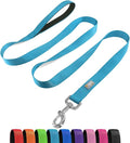 6 FT Reflective Dog Leash for Small Dogs,Sky Blue | Padded Handle,Metal D-Ring,Heavy Duty Nylon Webbing, for Walking & Training by Penseepet