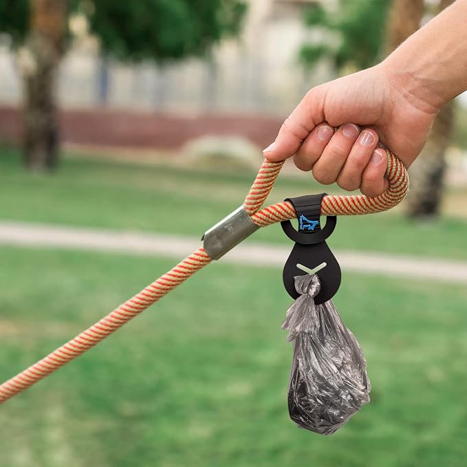 Dog Poop Bag Holder for Leash Waste Bag Carrier Dog Poop Bag Dispenser for Walking Running Bicycle Accessory 2 Pieces - Image 5