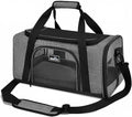 Wakytu TSA & Airline Approved Soft Pet Carrier for Cats/Dogs,17.7x11x8.3 | 3 entrances & 5 vents, waterproof rip-stop, anti-escape locks, padded strap,plane underseat,cat dog carrier by Petshome