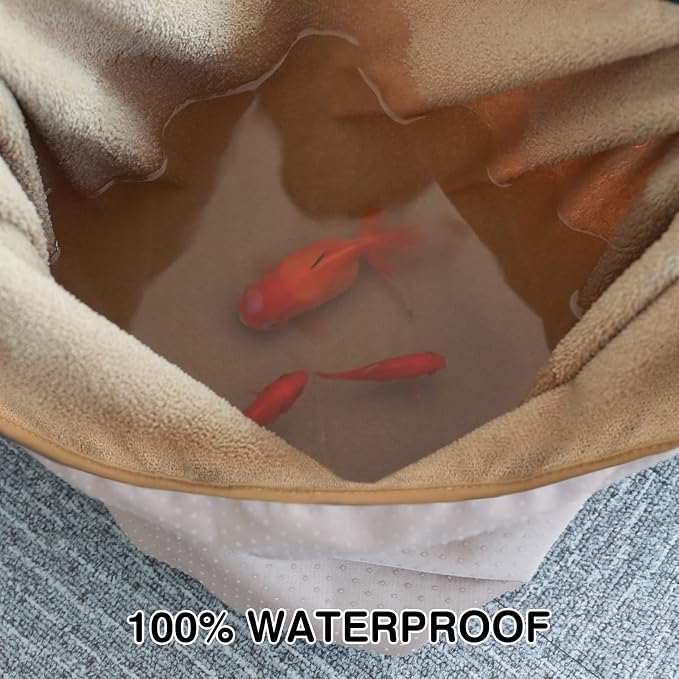 Leader Accessories Waterproof Towel Front Bucket Seat Covers, 2pcs Beige | Universal Non-Slip, Fits Car Truck SUV, Machine Washable, For Dog & Kid, Pets, Yoga, Gym, Beach, Swimming, Outdoor Sports - Image 5