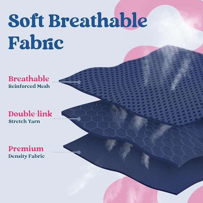 rabbitgoo Dog Harness Small Sized and Leash Set, Step in Soft Vest | Breathable Mesh, Easy Wear with Hook & Loop, Light and Reflective for Walking, Multi-colored, Navy Blue & Rose Red, M - Image 3