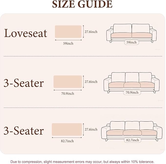 MEETSKY Couch Covers for 3 Cushion Sofa, Couch Cover for Dogs Washable | Non Slip Soft Couch Protector Covers, Dog Mat for Couches Against Pet Hair & Scratch, Pet Friendly, Chocolate, 27.6" x 82.7" - Image 2