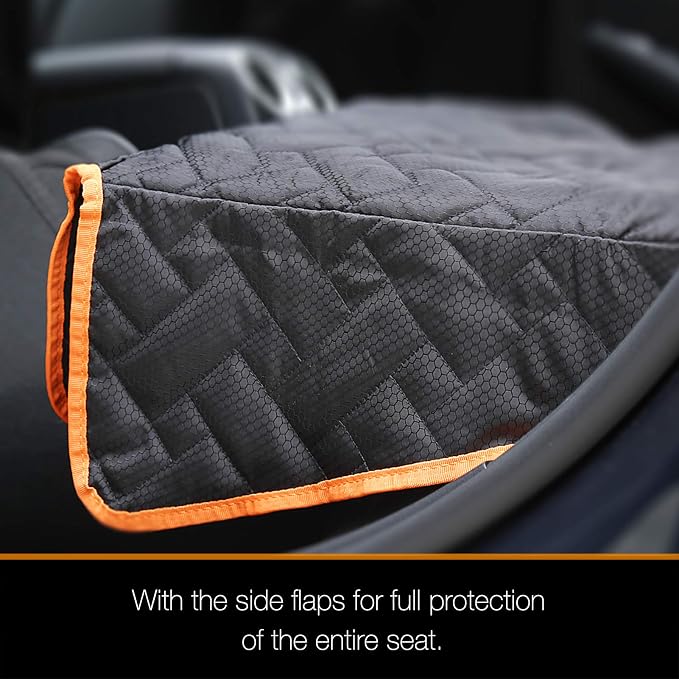 Bench Dog Seat Cover, Oxford Cloth Vehicle Seat Cover for Car/SUV/Small Truck, Universal Fit, Black, Waterproof, Heavy Duty, Nonslip, Machine Washable - Image 4