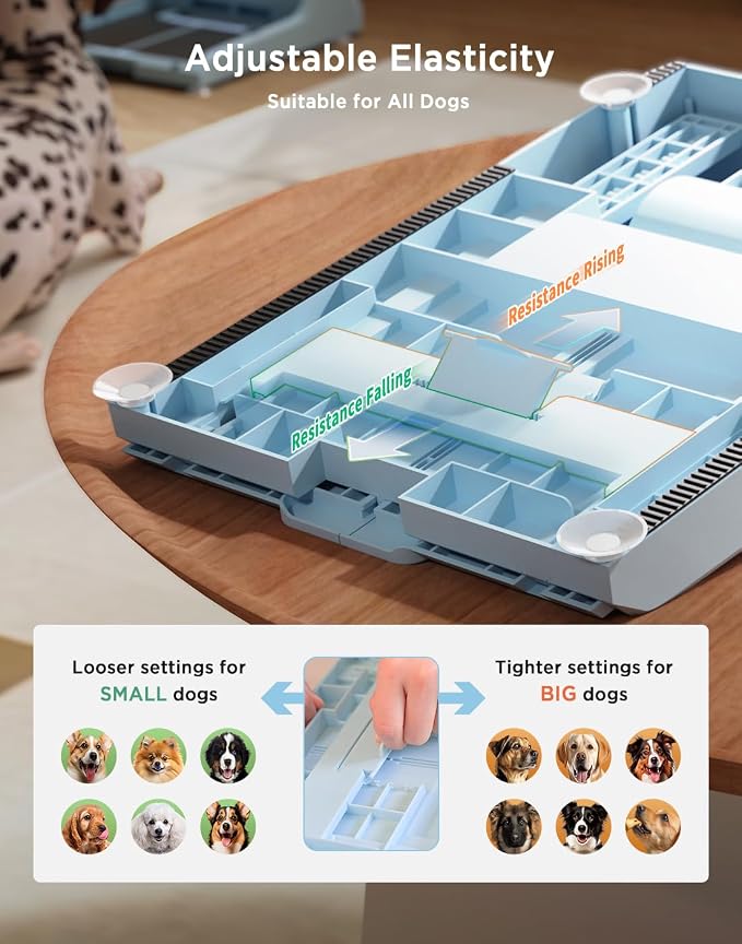 Dog Nail File Toy with 2 Dog Treat Puzzle | Interactive Dog Enrichment Toys, IQ Training, Dog Scratch Pad for Nails, Slow Feeder, 2 Level In 1 Dog Puzzle, Anti-Slip - Image 6