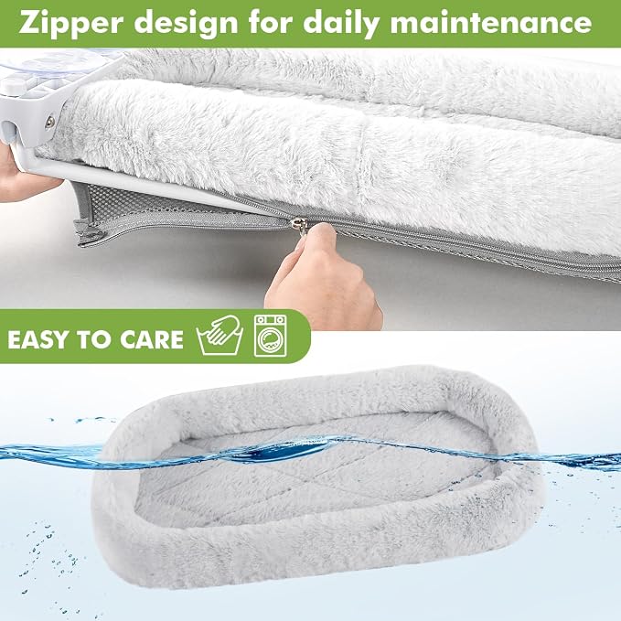 Zoratoo 2PC Cat Window Perch, Foldable & Cordless Cat Hammock with Bolster | 2-in-1 Reversible Cover, Removable for Machine Wash, Stable Window Resting Seat with Large Suction Cups for Indoor Cats - Image 3