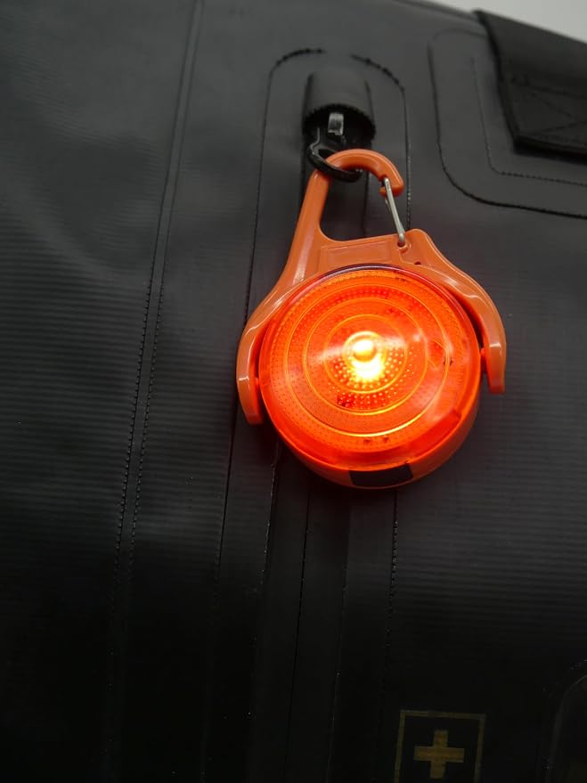 Rechargeable Adventure Light | Water Resistant Bright LED Clip-On Flashing Safety Light for Dog Walking, Running and All Outdoor Activities (Red) - Image 10